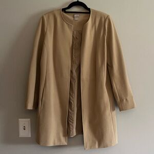 Chicos camel shacket blazer car coat